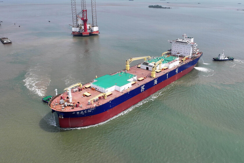 China convirtió la cría de salmón en alta mar en un rendimiento técnico. Este barco de la última generación lo muestra

 – La nación