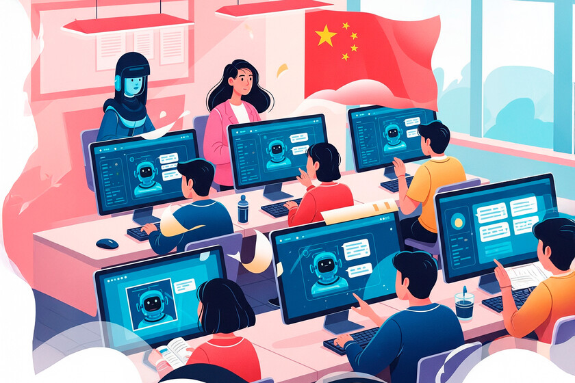 Mientras continuamos discutiendo en Occidente si debemos usar en clase, China quiere que los estudiantes lo usen cada vez más,

 – La nación