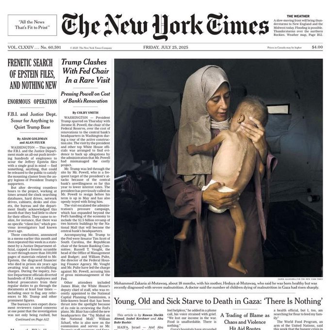 El New York Times corregido por una imagen engañosa sobre la hambruna en Gaza

 – La nación