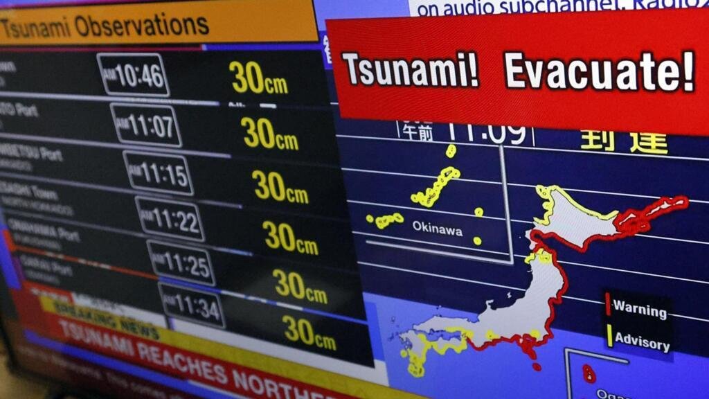 El poderoso terremoto de tamaño 8.8 en Rusia desató el Golfo de las Advertencias de Tsunami en el Océano Pacífico

 – La nación