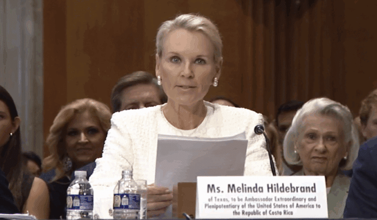 Melinda Hildebrand Embajadora Trump Costa Rica

 – La nación