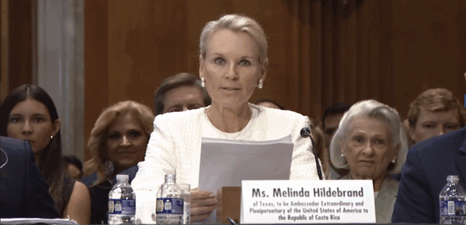 Melinda Hildebrand Embajadora Trump Costa Rica

 – La nación
