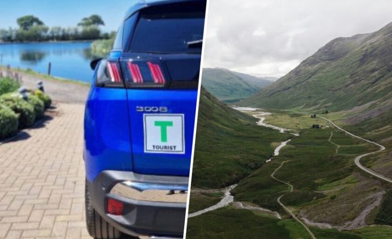 Escocia está harta de los turistas en sus difíciles carreteras del interior. Entonces puso un plato especial encima.

 – La nación