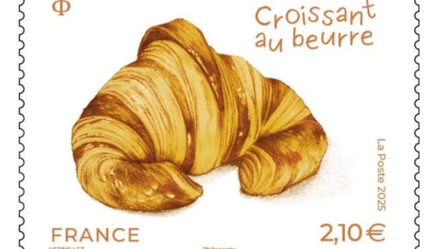 Francia pone en circulación un sello postal con aroma a croissant para celebrar su gastronomía

 – La nación