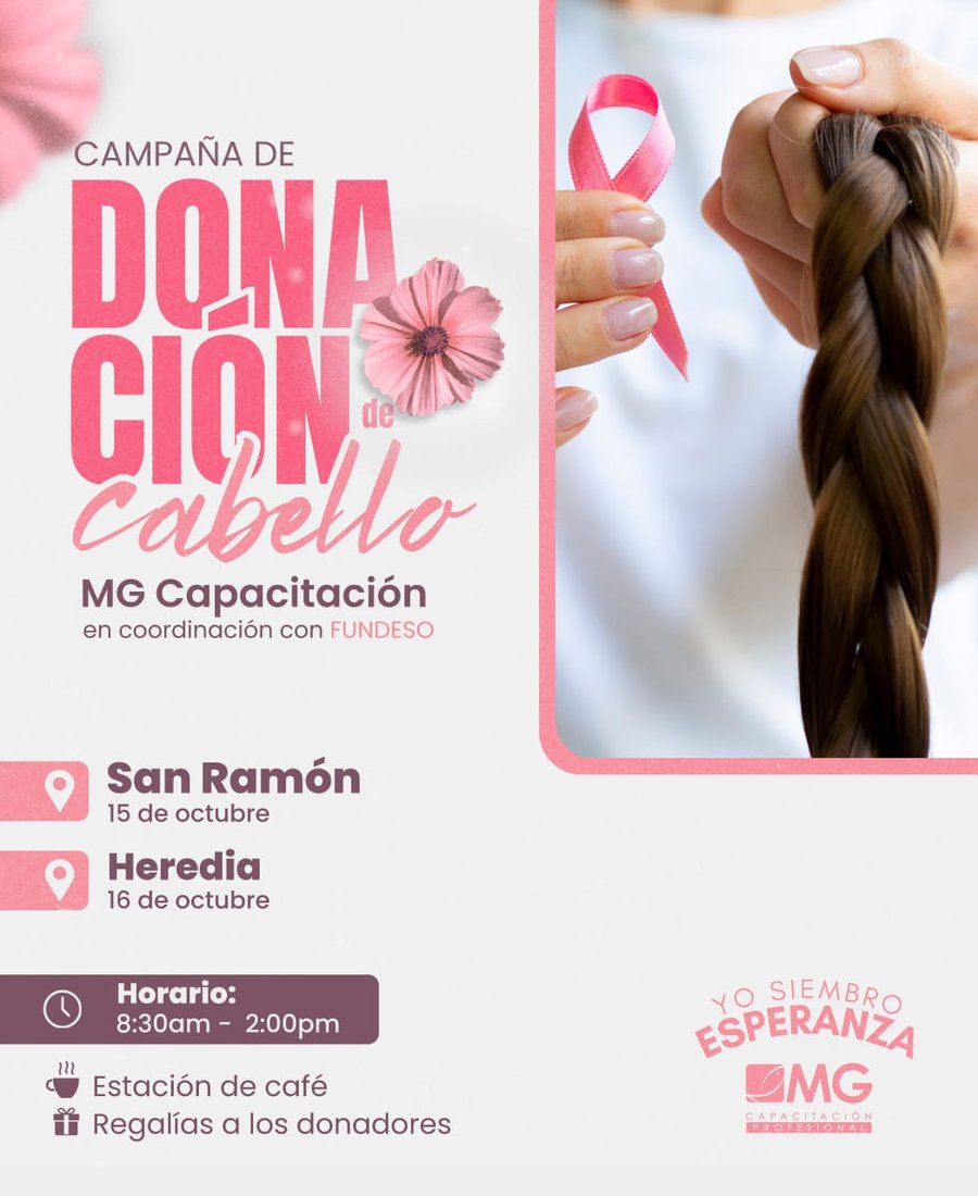 Mg formación te invita a donar cabello para apoyar a mujeres con cáncer de mama

 – La nacion