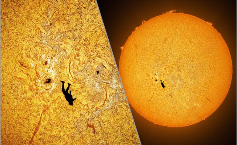 Así se creó la foto “imposible” del hombre cayendo al sol

 – La nación