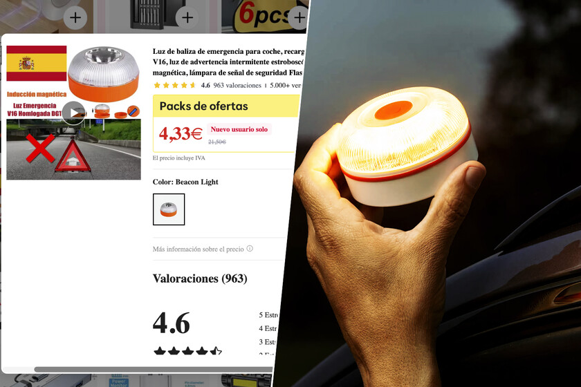 Temu y AliExpress venden las balizas V-16 más baratas del mercado. Y es muy fácil saber si se trata de una estafa.

 – La nación