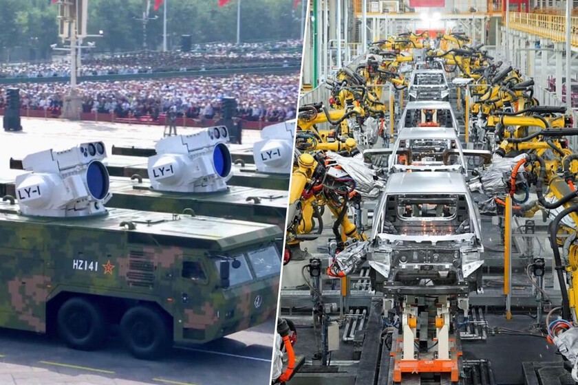 Reducir a un segundo la producción de armas láser y piezas para coches eléctricos.

 – La nación