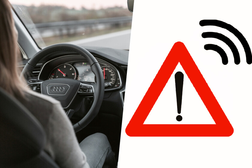 La señal V-27 te avisa donde nadie avisa. O al menos donde la baliza V-16 de la DGT no avisa

 – La nación