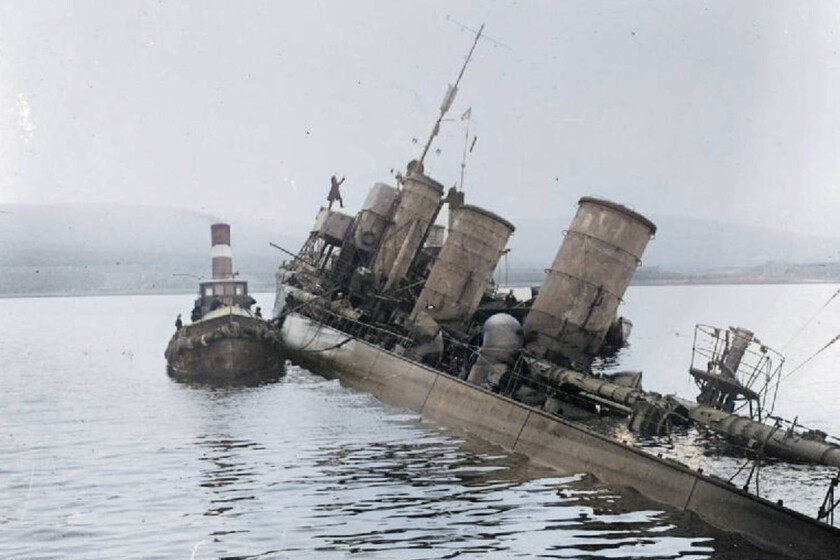 En 1919, los alemanes decidieron hundir toda su flota en el Mar del Norte. El acero de estas naves acabó en el espacio

 – La nación