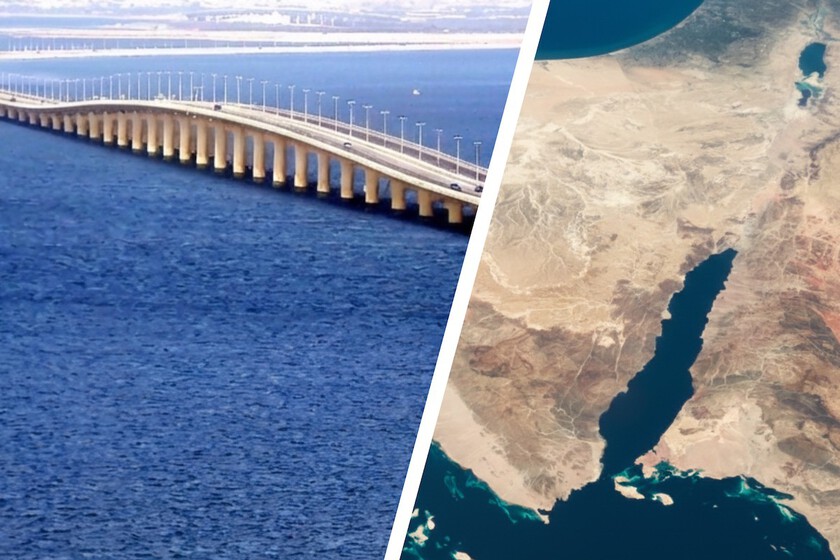 una megaestructura de 32 kilómetros de largo sobre el Mar Rojo

 – La nación
