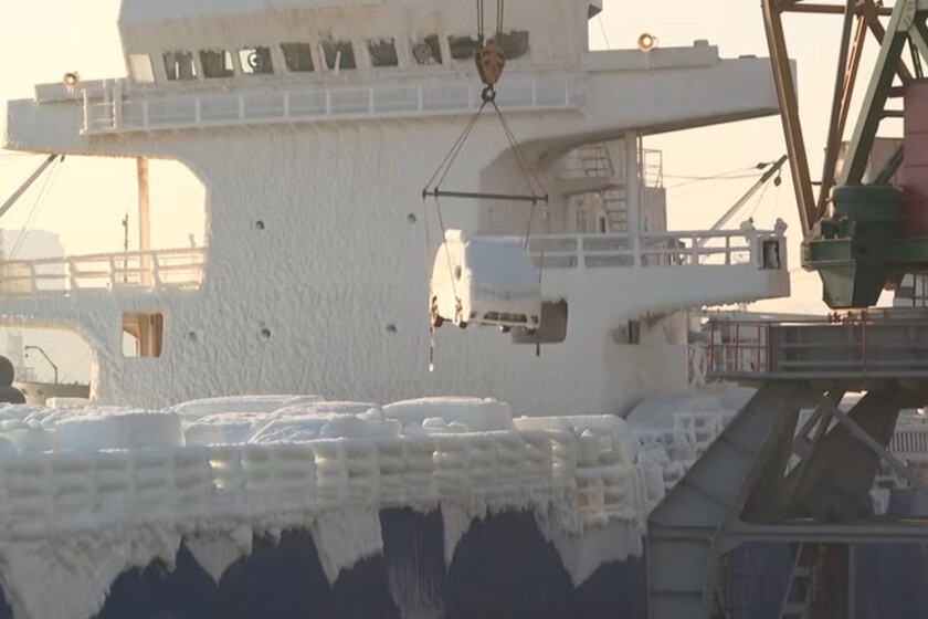 El día que un cargamento entero llegó congelado a Vladivostok

 – La nación