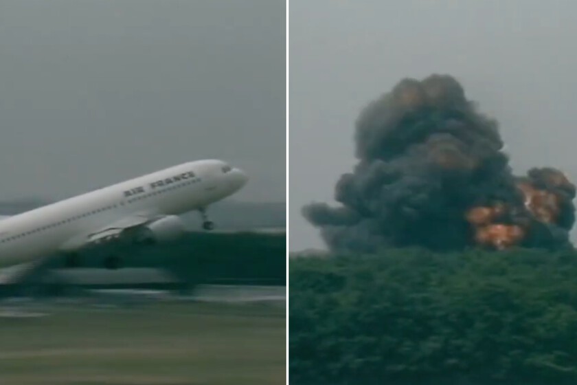 La exposición acabó con un avión en llamas

 – La nación