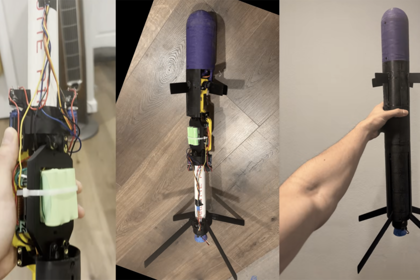 Pensábamos que imprimir un arma en 3D ya era preocupante. Ahora alguien ha dado un paso más con un misil guiado casero

 – La nación