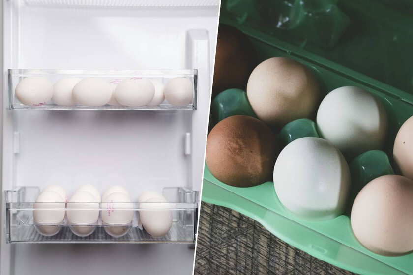 Su frigorífico tiene un compartimento para huevos en la puerta. Es el peor lugar posible para guardarlos.

 – La nación